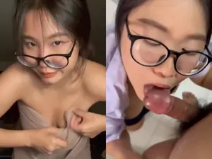 Nữ học sinh mút cò đá trứng cút điêu luyện