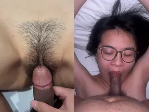 Phang em học sinh chubby kính cận ra nước phê đê mê